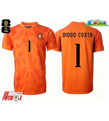 Portugal Diogo Costa #1 Portero Segunda Equipación Mundial 2026 Manga Corta